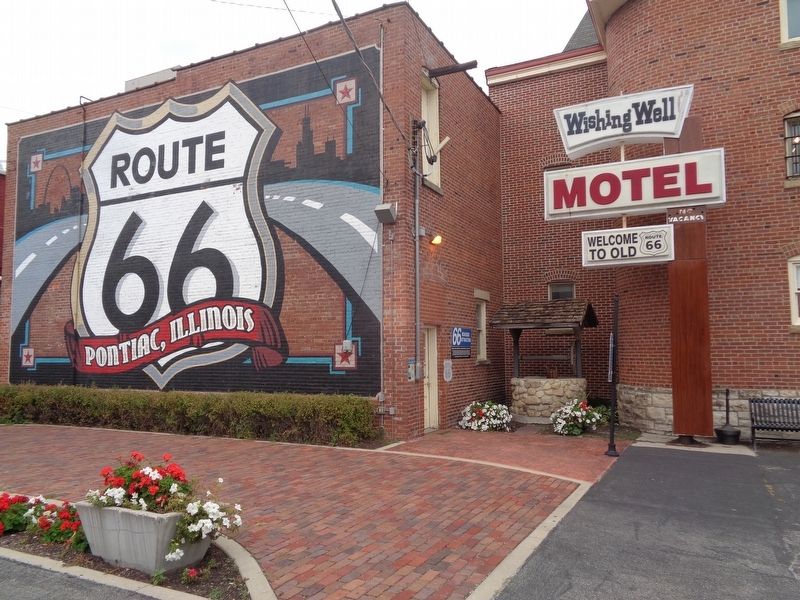Original Washington Street Route 66 Bricks Marker image. Click for full size.