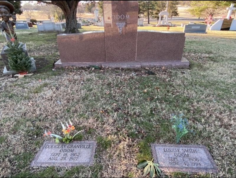 The Odoms' Grave Markers image. Click for full size.