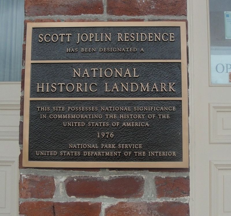 Scott Joplin Residence Marker image. Click for full size.