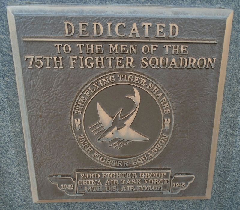 75th Fighter Squadron Marker. Click for full size. 75th Fighter Squadron Marker image. Click for full size.