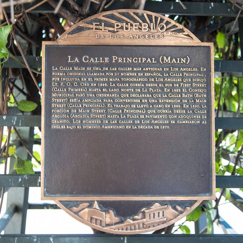 La Calle Principal (Main) Marker image. Click for full size.