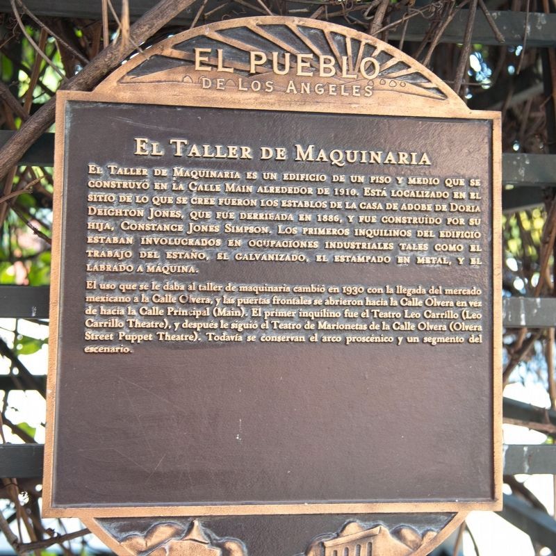 El Taller de Maquinaria Marker image. Click for full size.