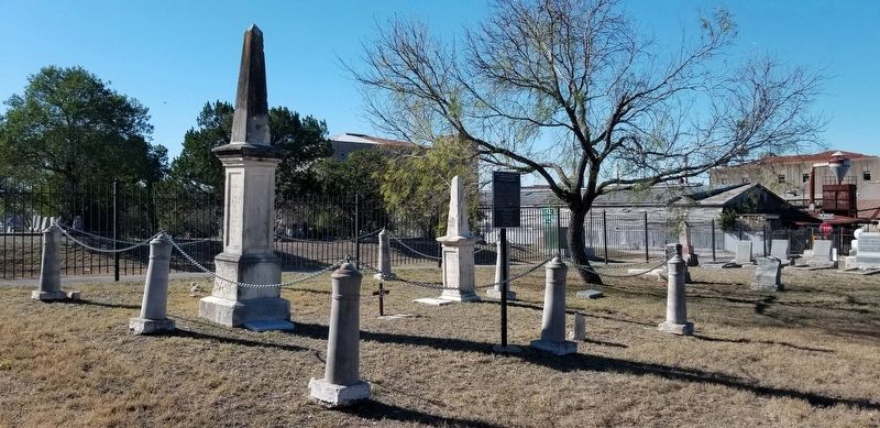 Lost Burial Place of the Alamo Defenders Marker image. Click for full size.