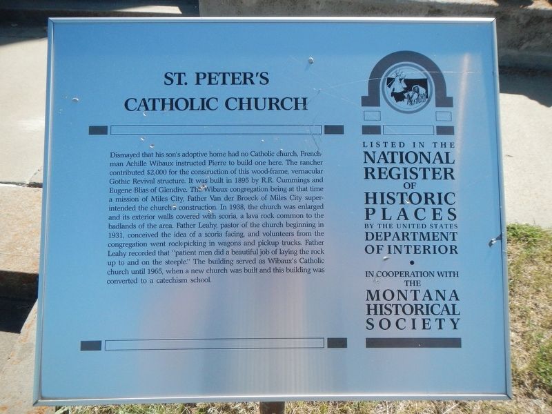 St. Peter's Catholic Church Marker image. Click for full size.