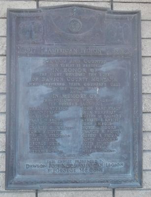 Dawson County World War Memorial image. Click for full size.