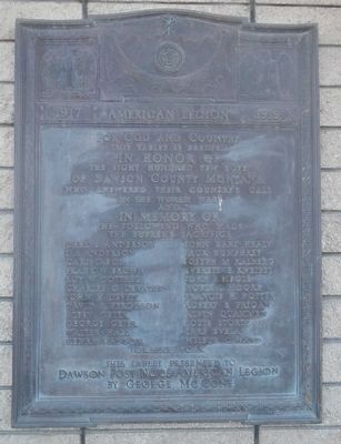 Dawson County World War Memorial. Click for full size. Dawson County World War Memorial image. Click for full size.