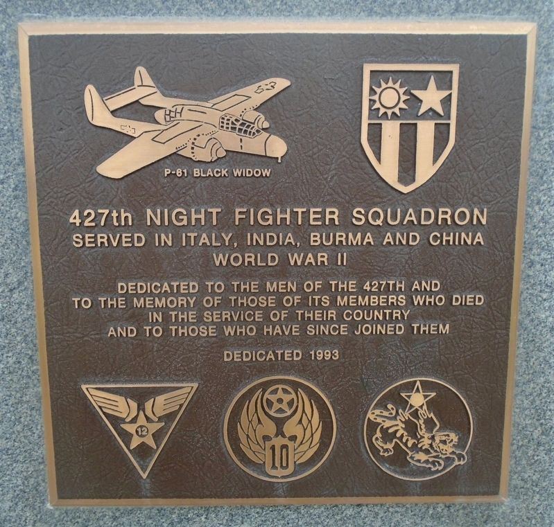 427th Night Fighter Squadron Marker image. Click for full size.