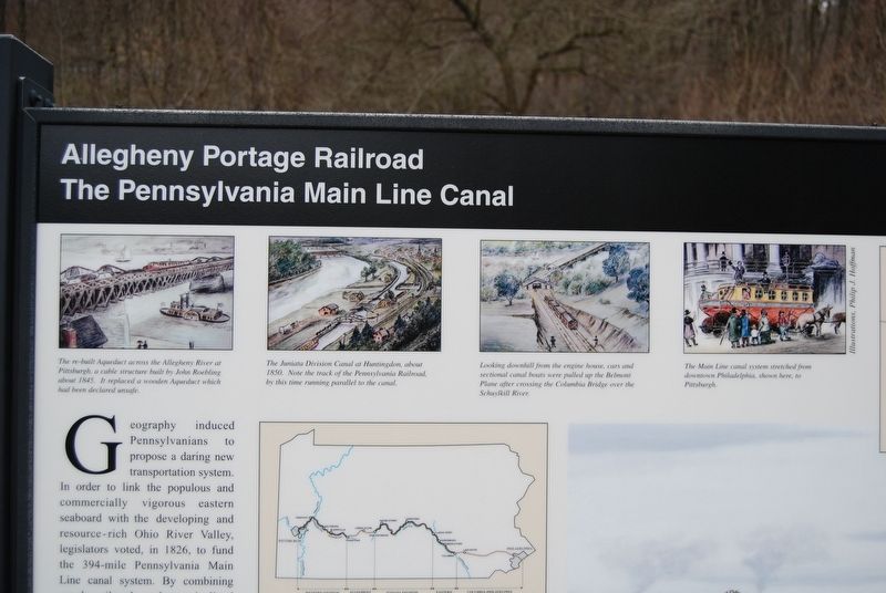 Allegheny Portage Railroad Marker image. Click for full size.