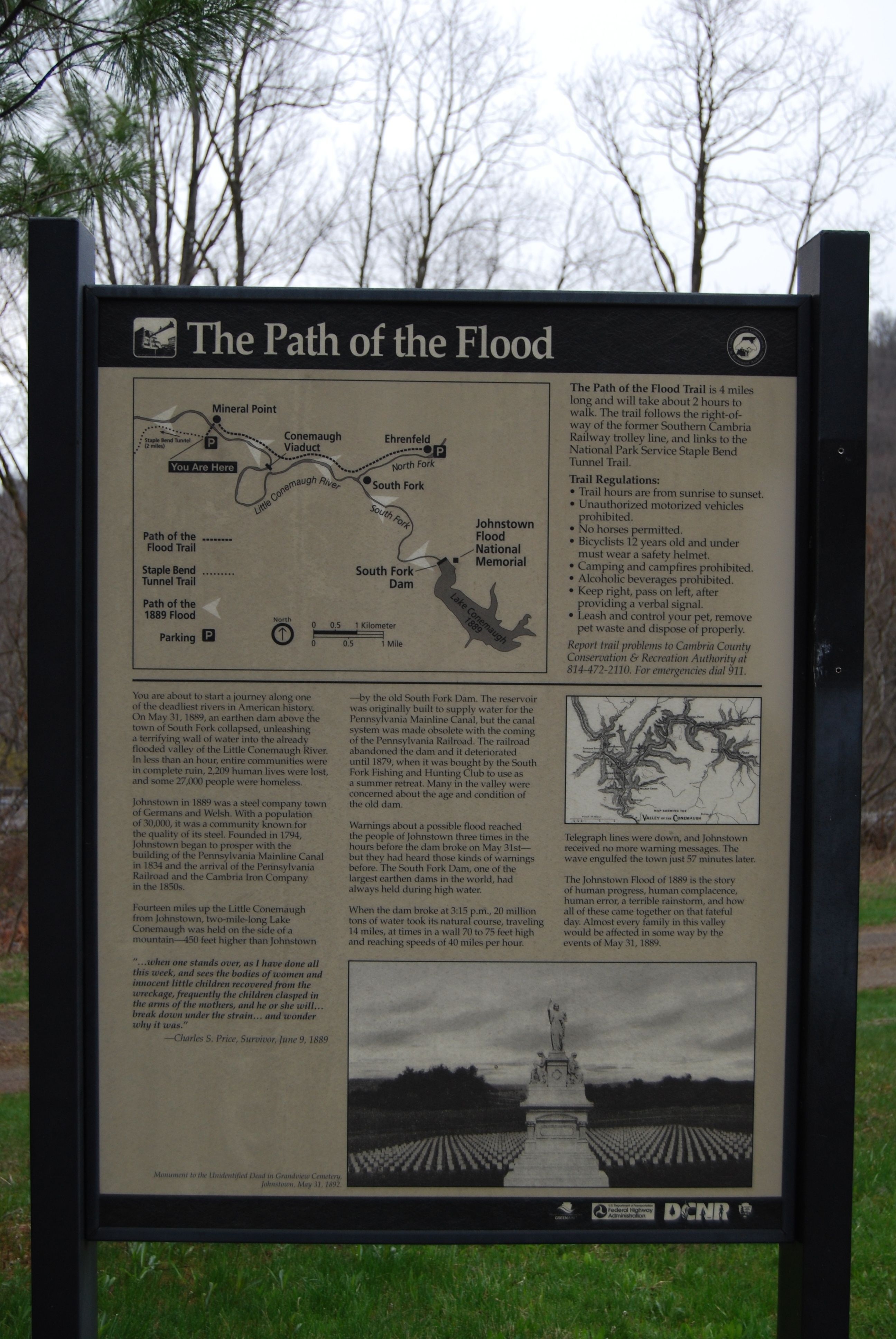 The Path of the Flood Marker