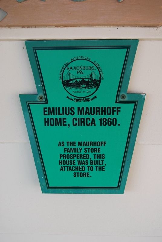 Emilius Maurhoff Home Marker image. Click for full size.