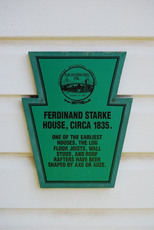 Ferdinand Starke House Marker image. Click for full size.