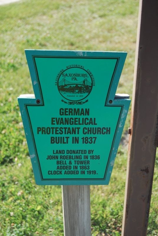 German Evangelical Protestant Church Marker image. Click for full size.