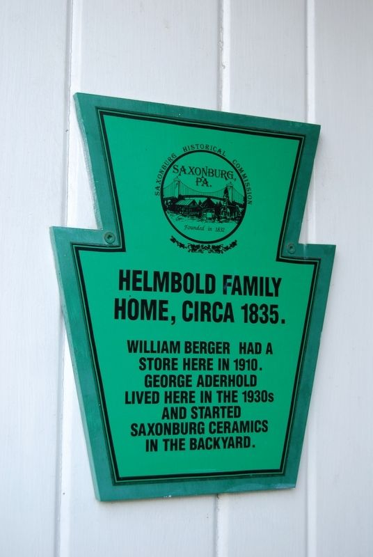 Helmbold Family Home Marker image. Click for full size.