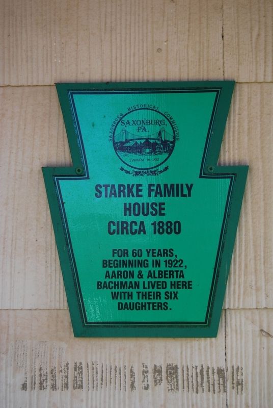 Starke Family House Marker image. Click for full size.