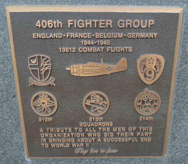 406th Fighter Group Marker image. Click for full size.