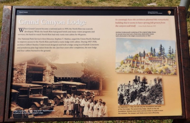 Grand Canyon Lodge Marker image. Click for full size.