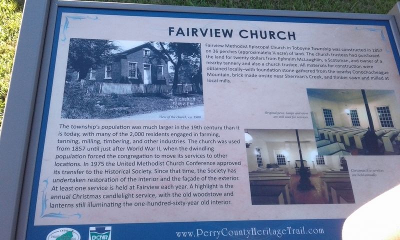 Fairview Church Marker image. Click for full size.