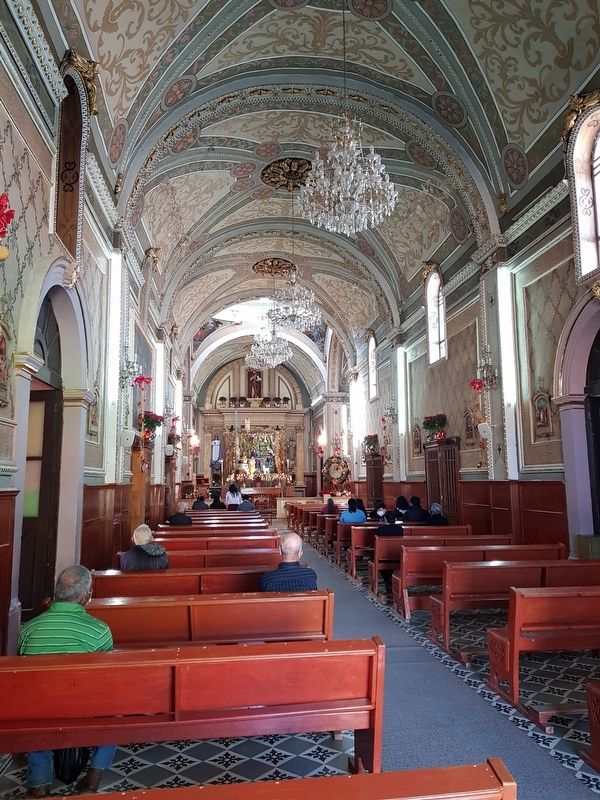 An interior view of the Parish of San Juan Bautista of Ocampo image. Click for full size.