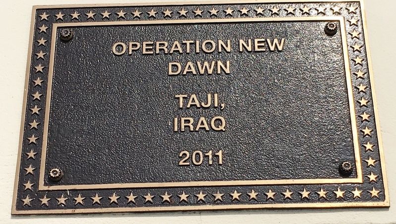 Operation New Dawn Marker image. Click for full size.