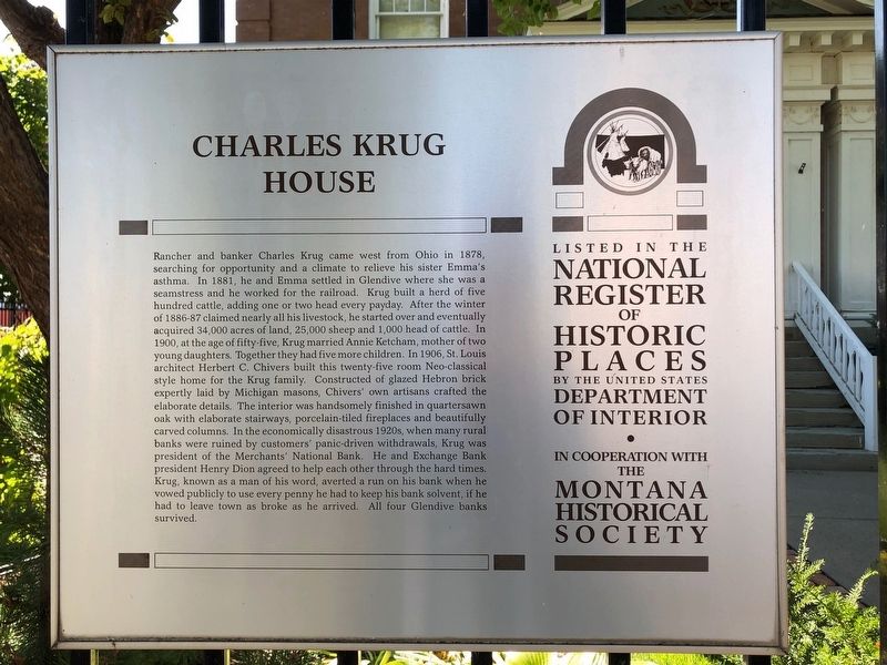 Charles Krug House Marker image. Click for full size.