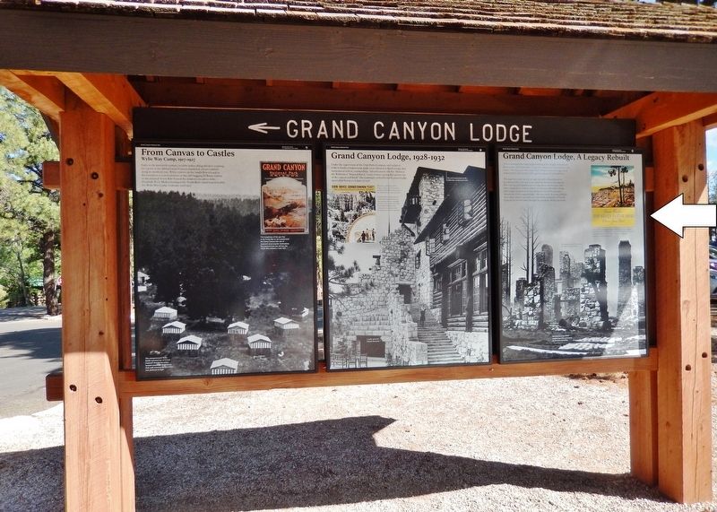 Grand Canyon Lodge, A Legacy Rebuilt Marker image. Click for full size.