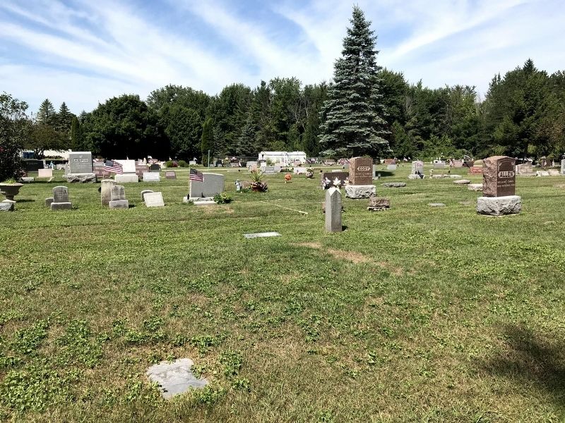 View of some of the gravesites located inside the cemetery. image. Click for full size.