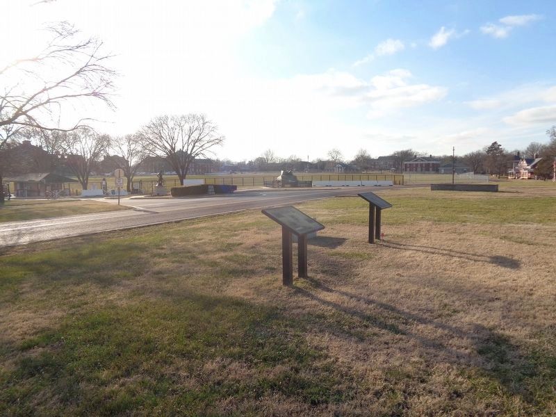 Site of First Parachute Jump Marker. Click for full size. Site of First Parachute Jump Marker image. Click for full size.