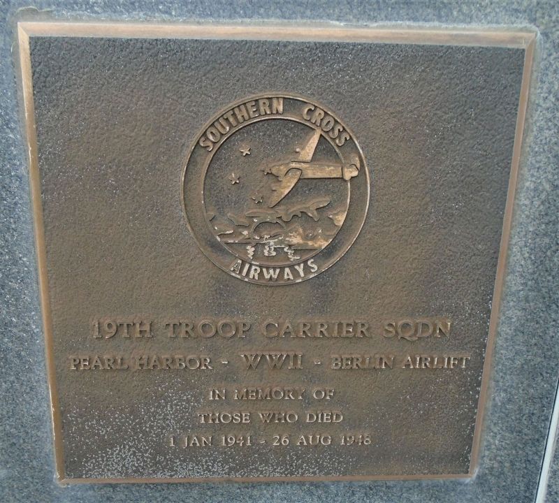 19th Troop Carrier Squadron Marker image. Click for full size.