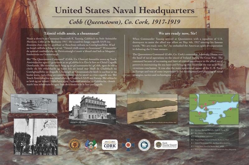 United States Naval Headquarters Marker image. Click for full size.