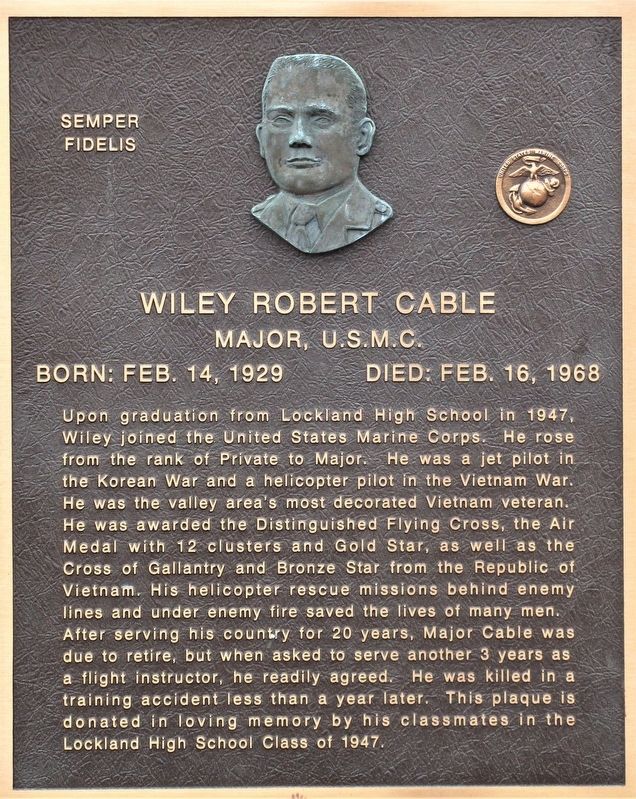 Wiley Robert Cable Marker image. Click for full size.
