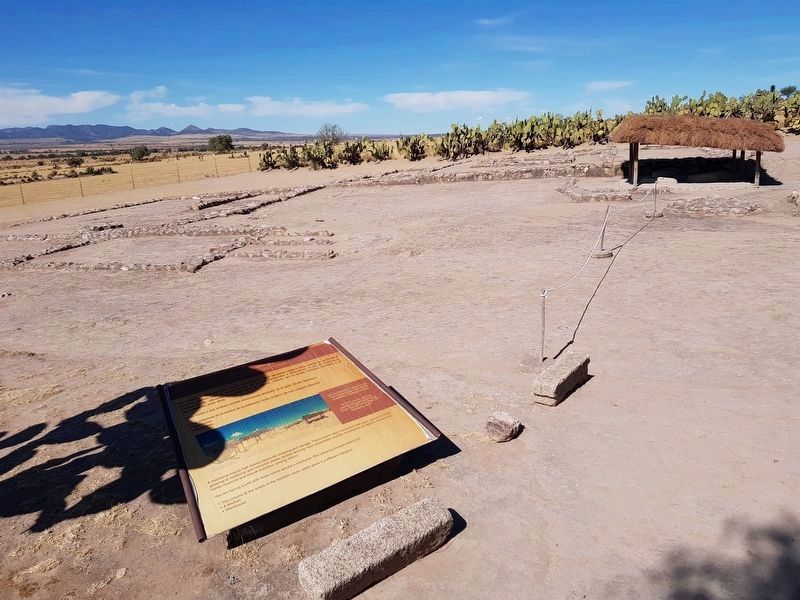 The Pre-Hispanic House and Marker image. Click for full size.