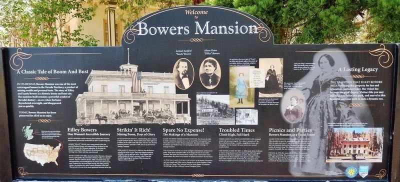 Bowers Mansion Marker. Click for full size. Bowers Mansion Marker image. Click for full size.