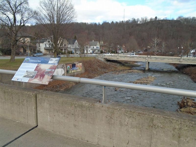 Lackawaxen River and Marker image. Click for full size.