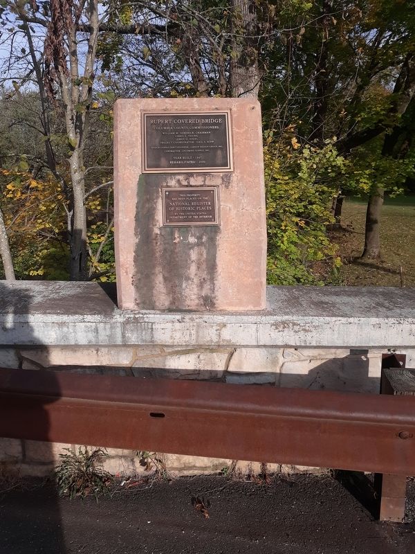 Rupert Covered Bridge Marker. Click for full size. Rupert Covered Bridge Marker image. Click for full size.