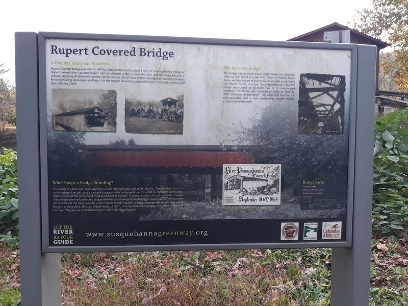 Rupert Covered Bridge Marker image. Click for full size.
