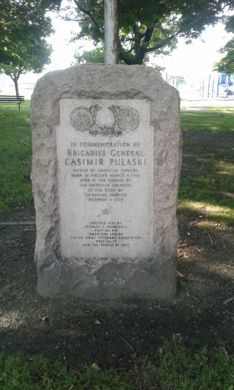 Brigadier General Casimir Pulaski Marker image. Click for full size.