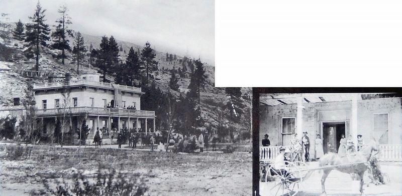 Marker detail: Bowers Mansion, circa 1870s image. Click for full size.