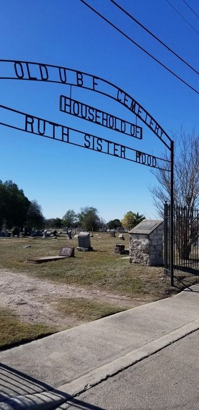 The entrance to the Old UBF Cemetery from Montana Street. Click for full size. The entrance to the Old UBF Cemetery from Montana Street image. Click for full size.