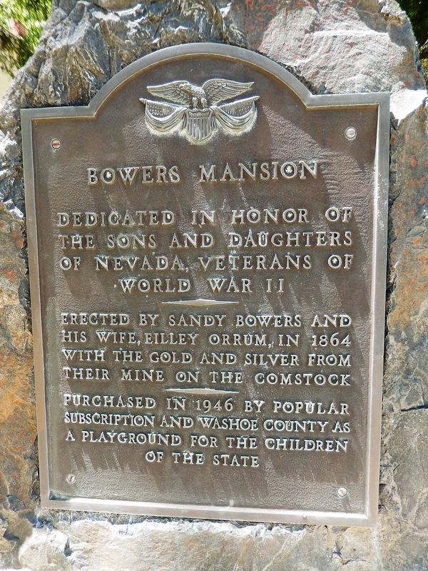 Bowers Mansion World War II Marker image. Click for full size.