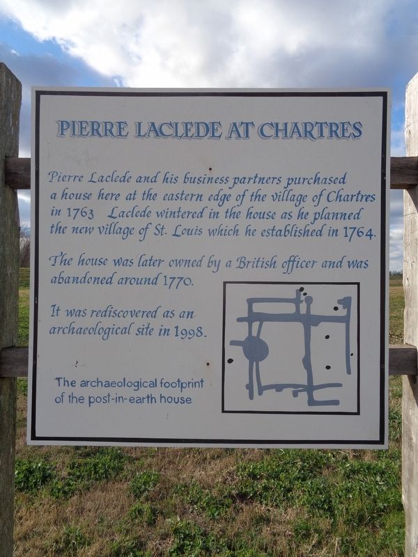 Pierre Laclede at Chartres Marker image. Click for full size.