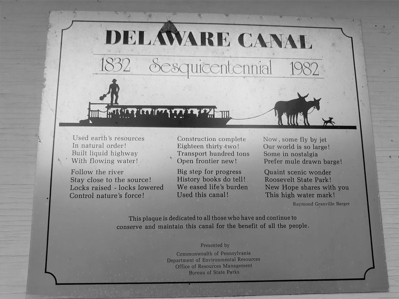 Delaware Canal Marker image. Click for full size.