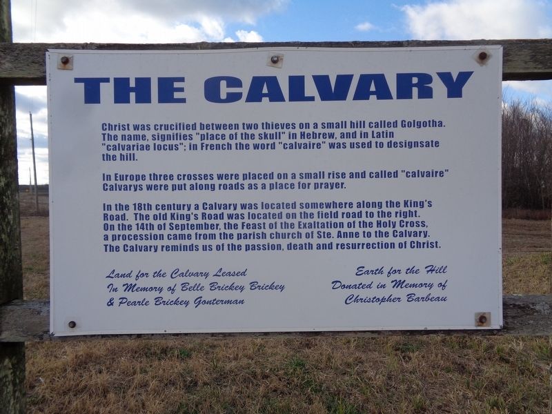 The Calvary Marker image. Click for full size.