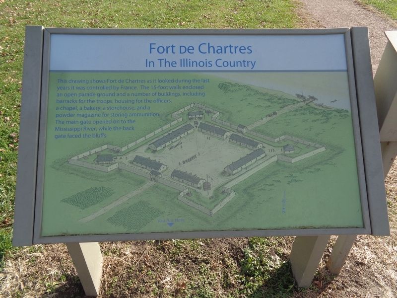 Fort de Chartres In The Illinois Country Marker image. Click for full size.