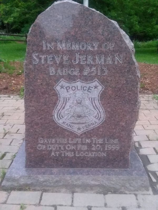 Patrolman Steven M. Jerman Memorial Park Marker image. Click for full size.