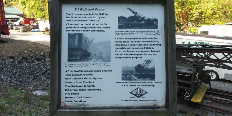 X1 Railroad Crane Marker. Click for full size. X1 Railroad Crane Marker image. Click for full size.