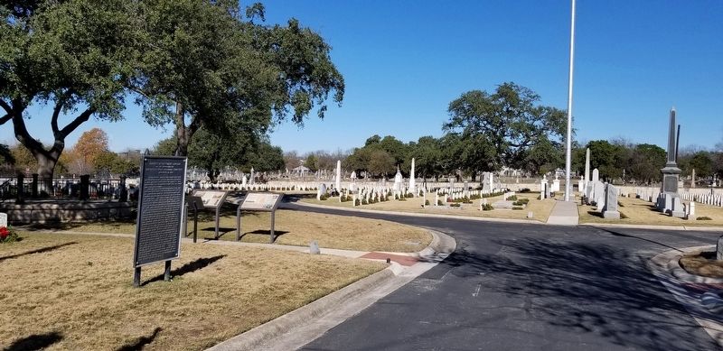 The National Cemetery System Marker is the first marker on the right image. Click for full size.