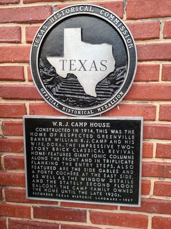 W.R.J. Camp House Marker image. Click for full size.