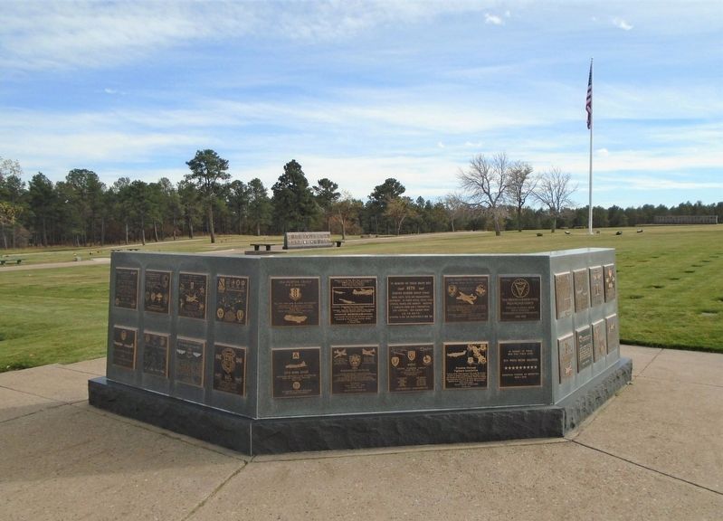 352nd Fighter Group and 1st Service Group Marker on Memorial Wall image. Click for full size.