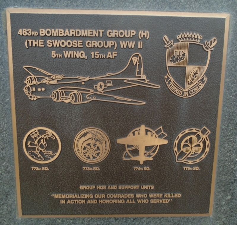 463rd Bombardment Group (H) Marker image. Click for full size.