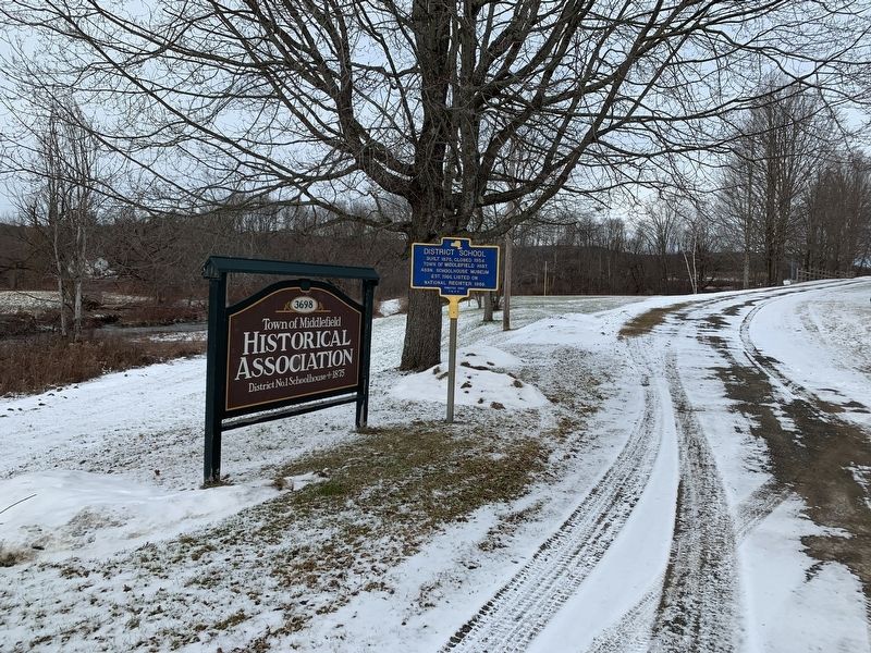 District School Marker. Click for full size. District School Marker image. Click for full size.